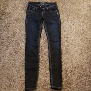 Silver Skinny Jeans Size 25